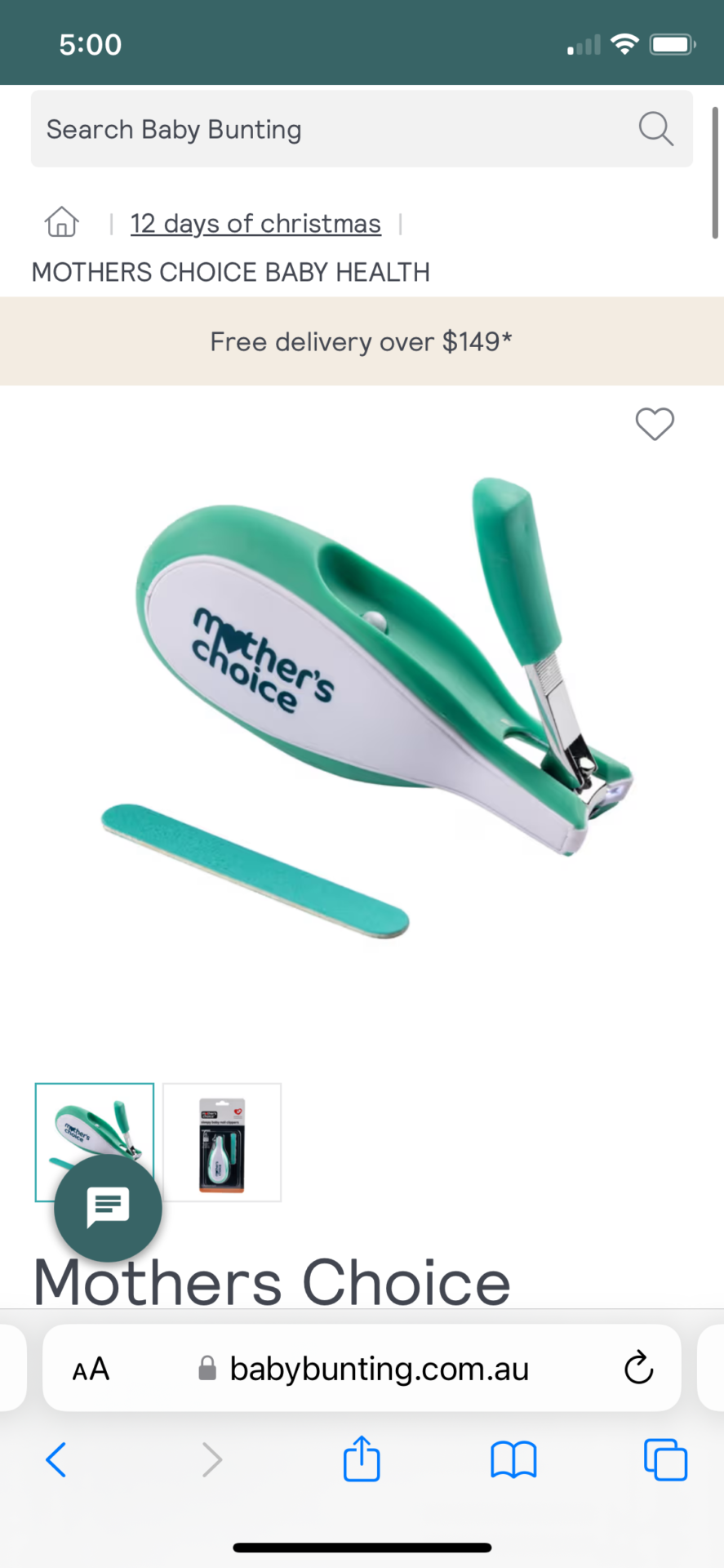 Mothers choice nail clippers