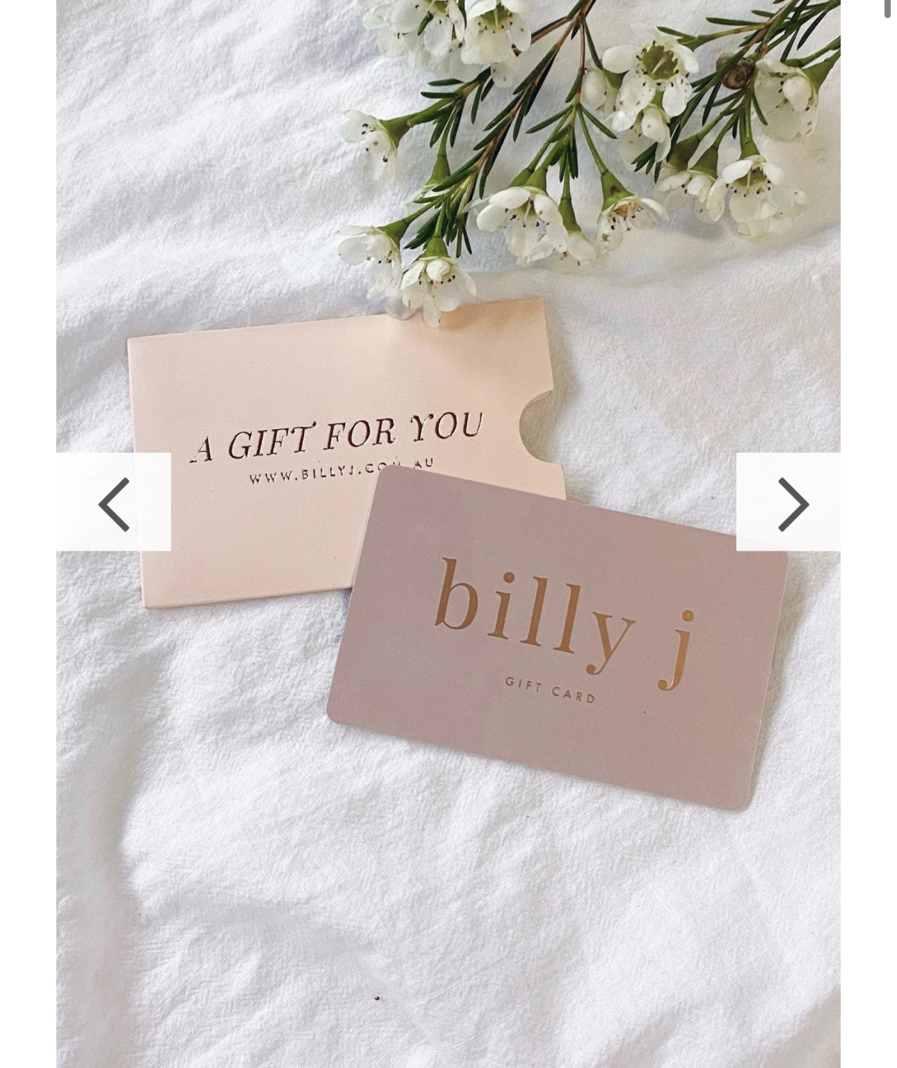 Billy J GiftCard
