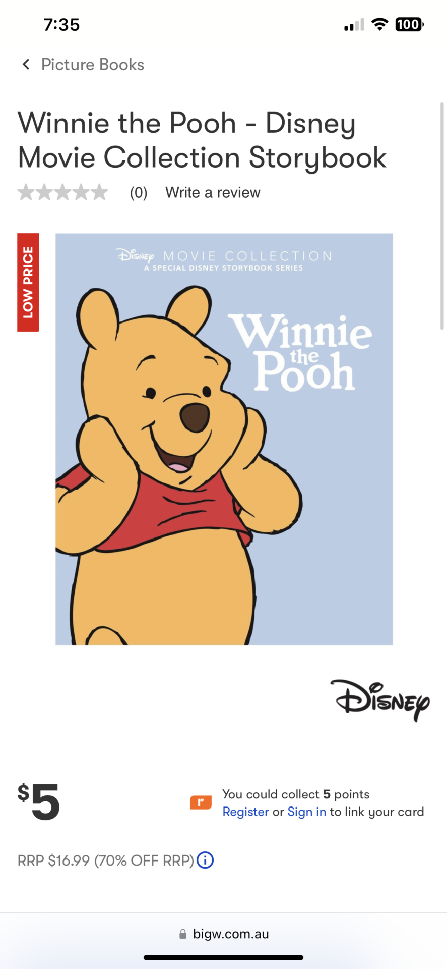Winnie the Pooh - Disney Movie Collection Storybook