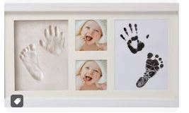 Babyprints Newborn Baby Handprint and Footprint Photo Frame Kit