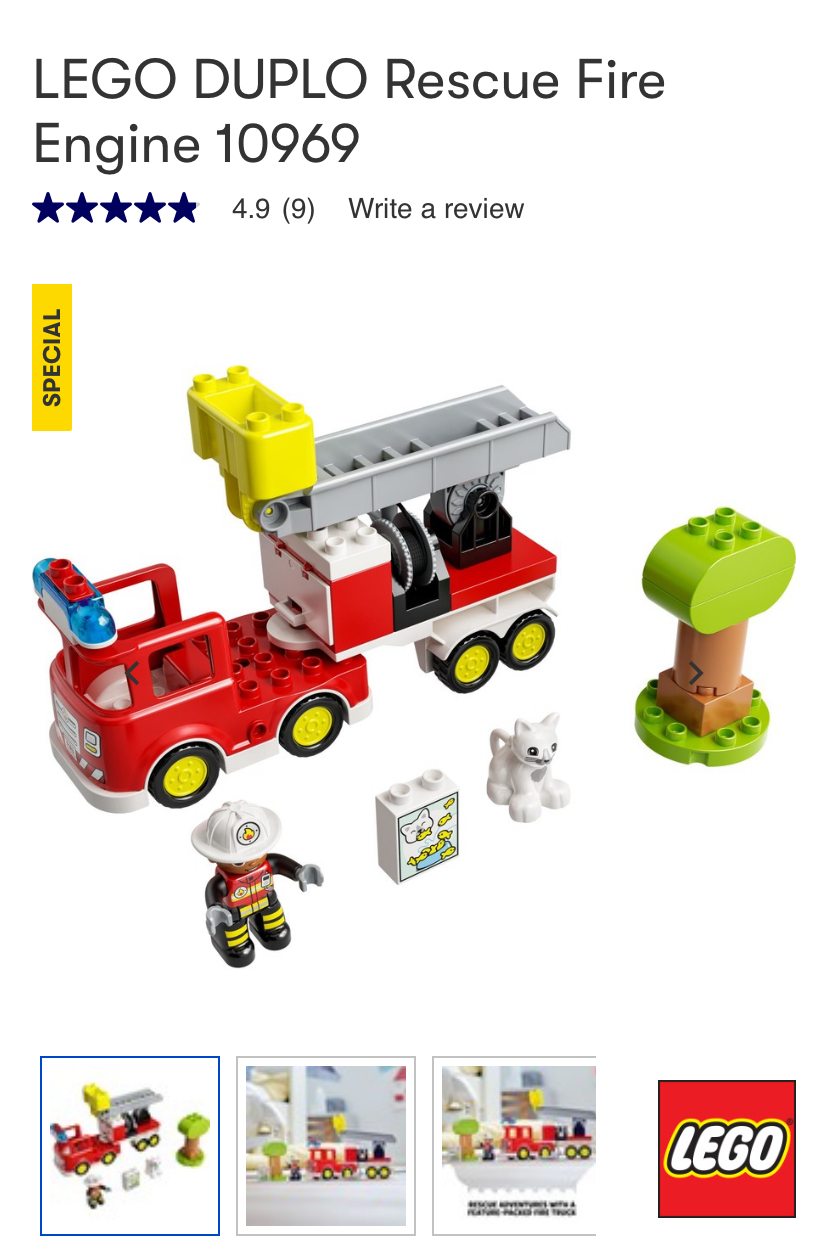 Lego fire truck