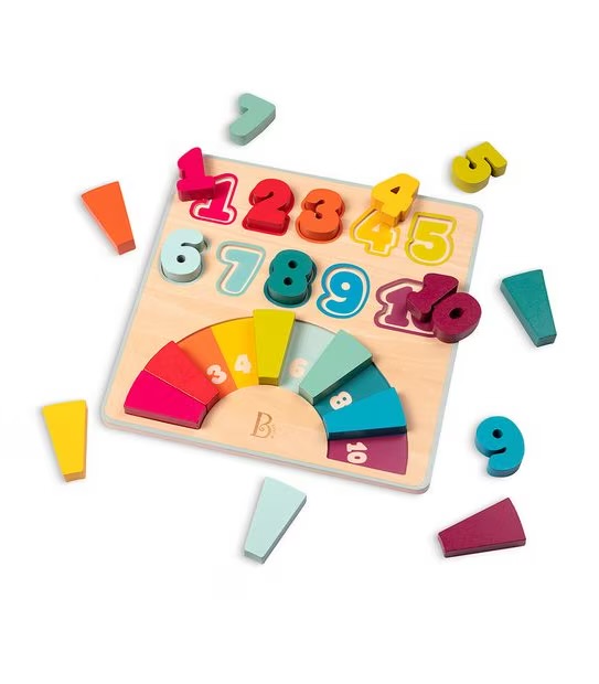 Counting Rainbows Wooden Number Puzzle