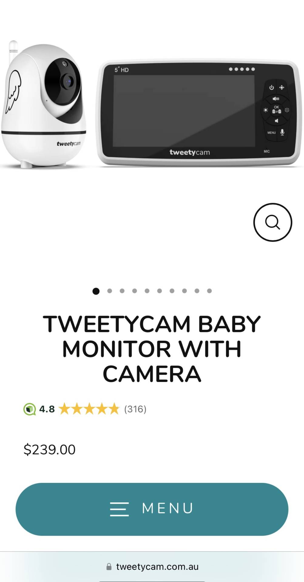 Tweety Cam Baby Mointor