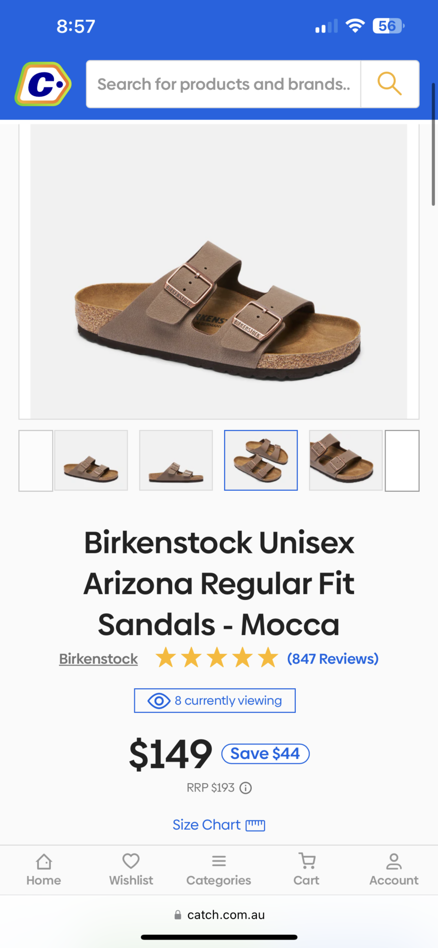 Birkenstock Arizona - regular mocca