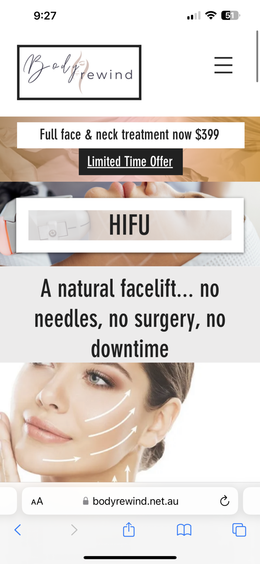 HIFU - Face/Neck treatment