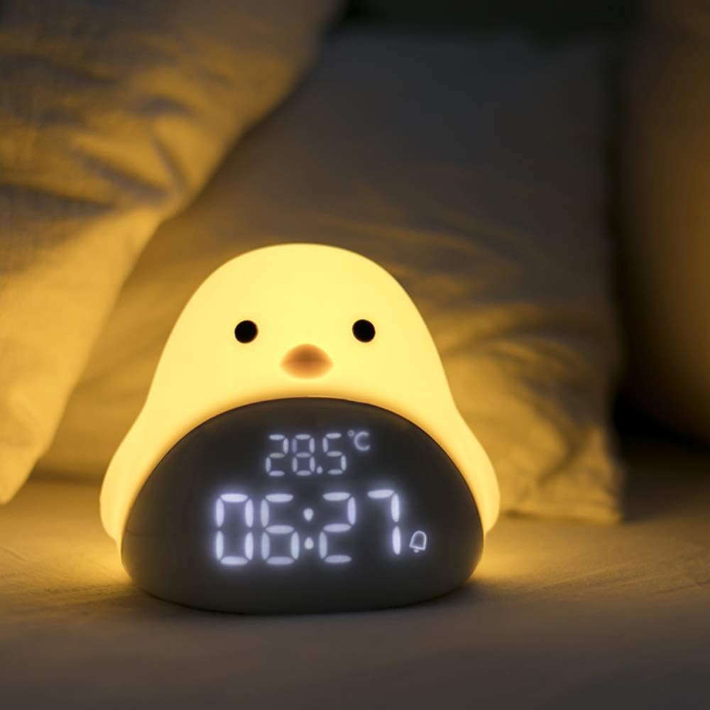Night Light with Temperature and Time Display