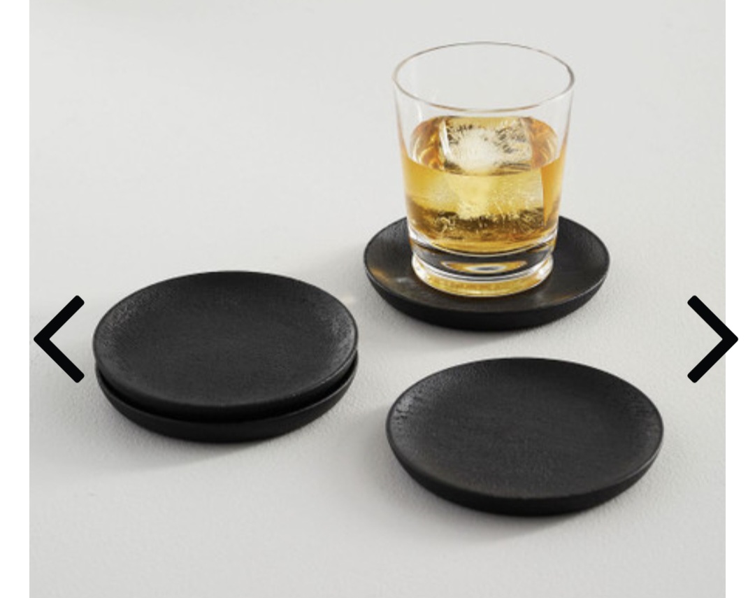 Black Coaster x3 packs (to cater for 12 people)