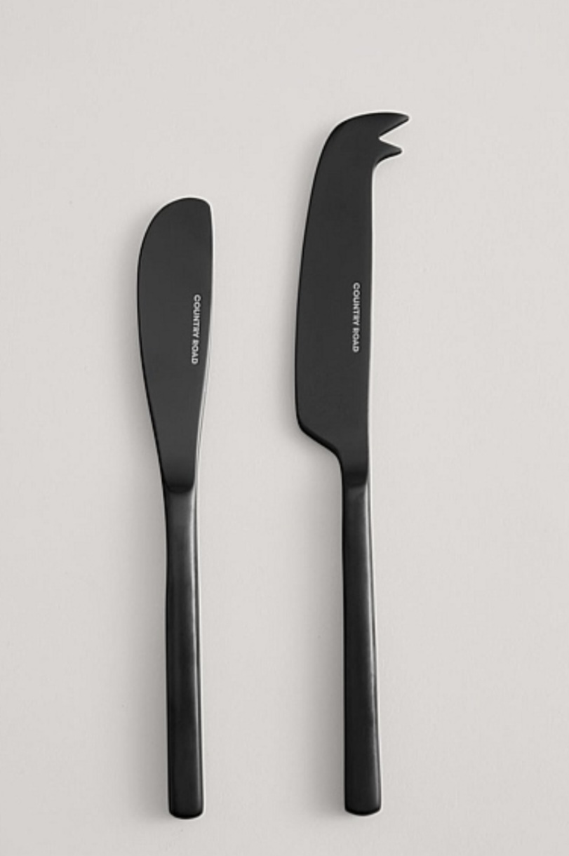 CR Nolan Cheese Knives Black