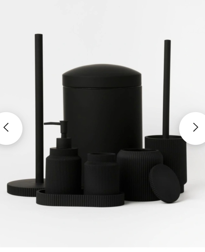 Black Bathroom Set