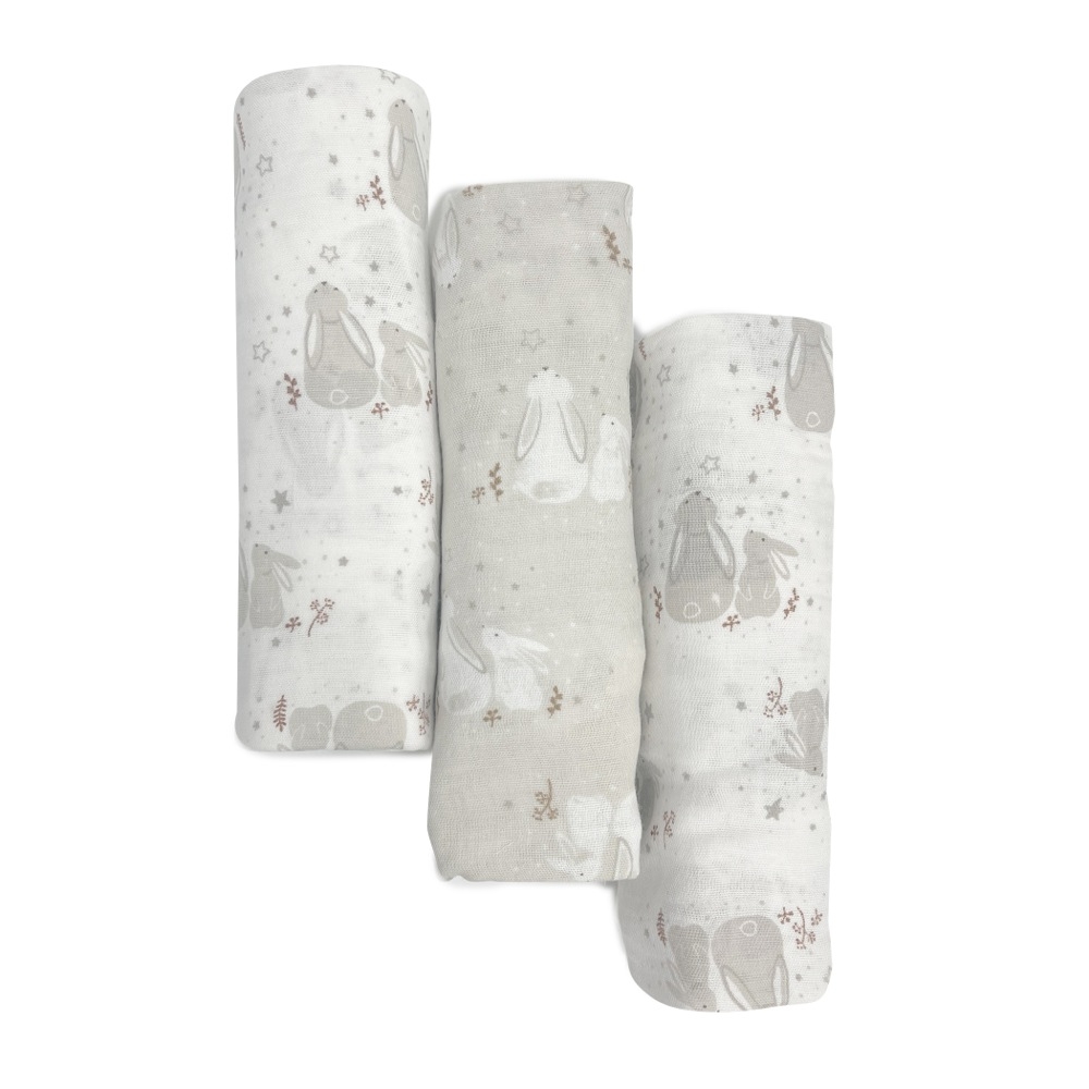 Bubba Bunny Dream Muslin Wrap 3 Pack