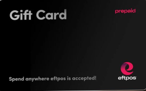 Eftpos Gift card