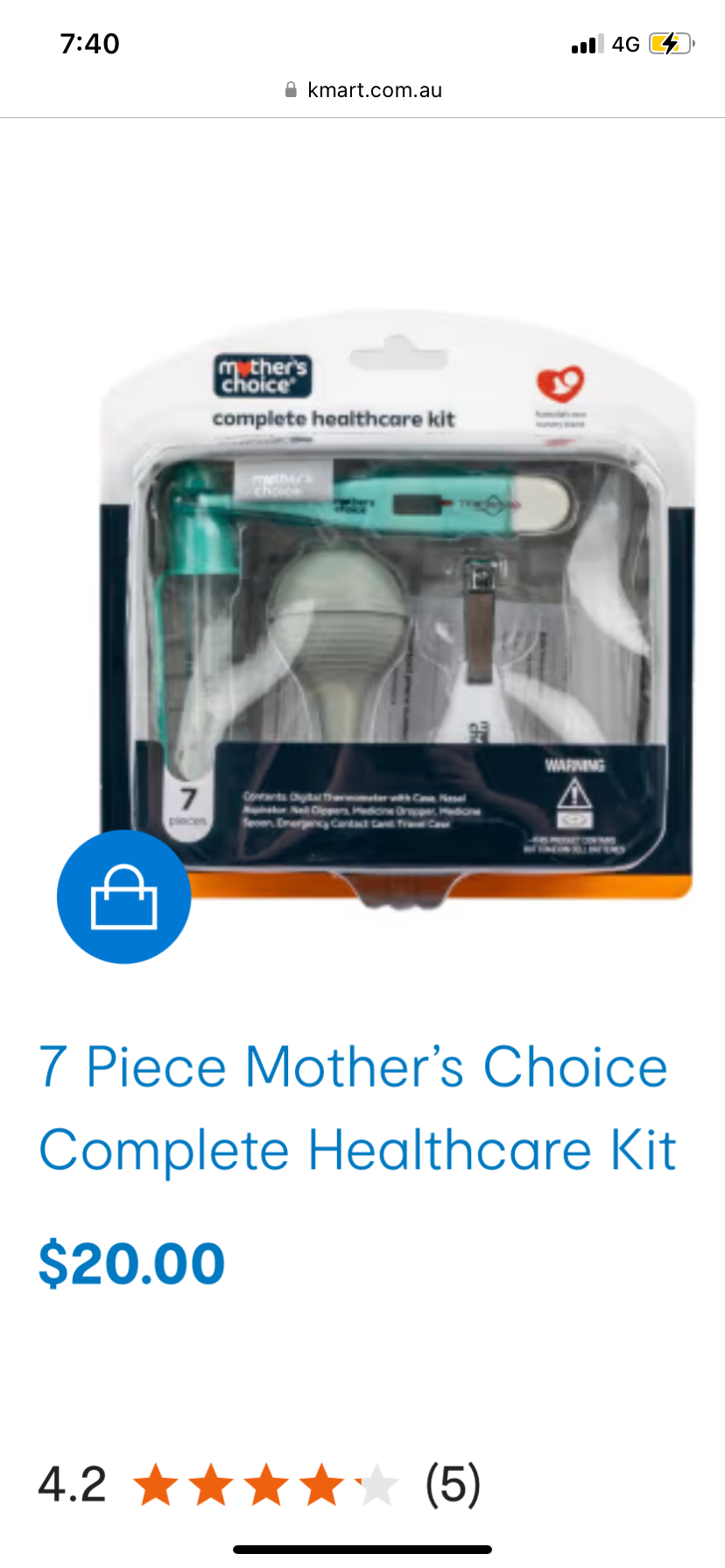 Baby health kit  ( Kmart )