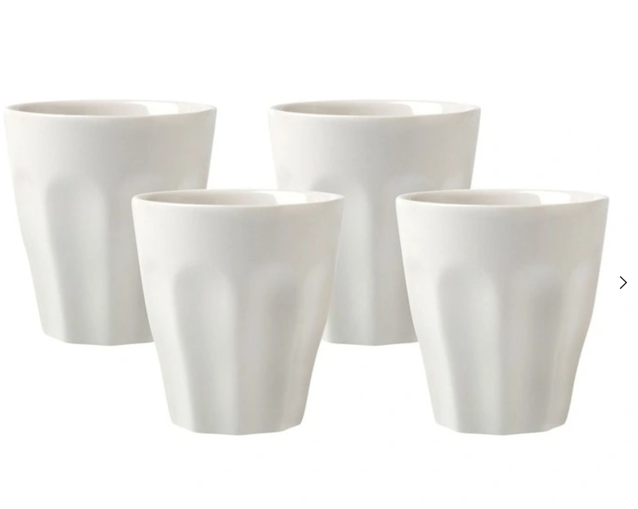 Gift Boxed Blend Sala Latte Cup 265ml Set of 4 in White