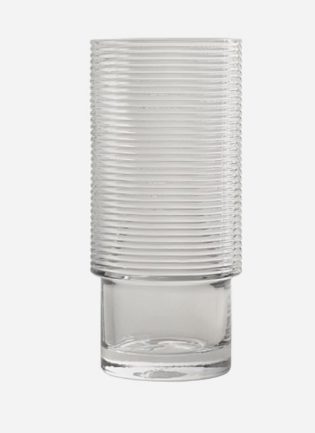 GREG NATALE SCHRAGER GLASS HIGHBALL- SET OF SIX