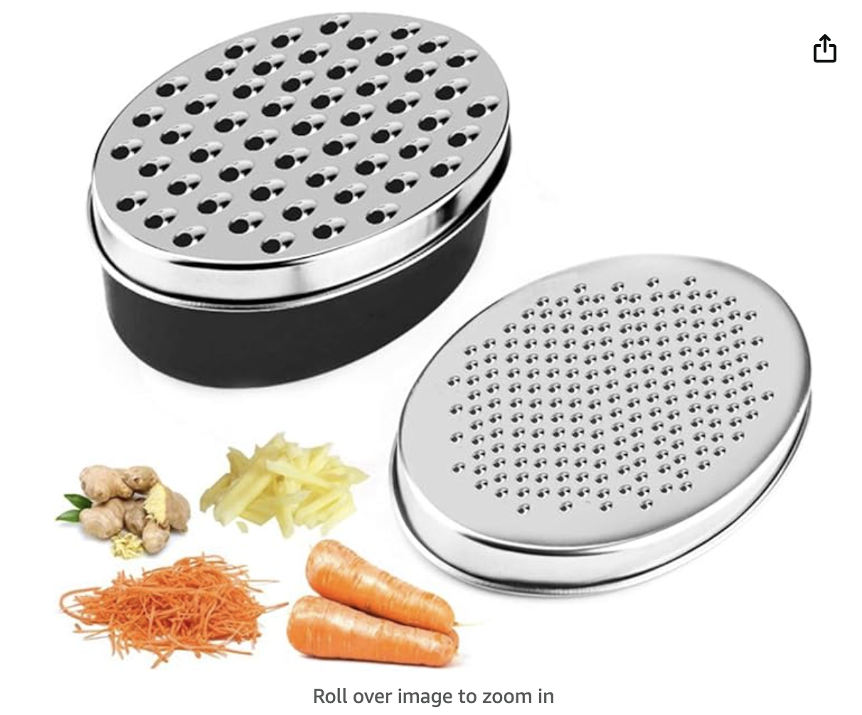 Cheese-grater with pot