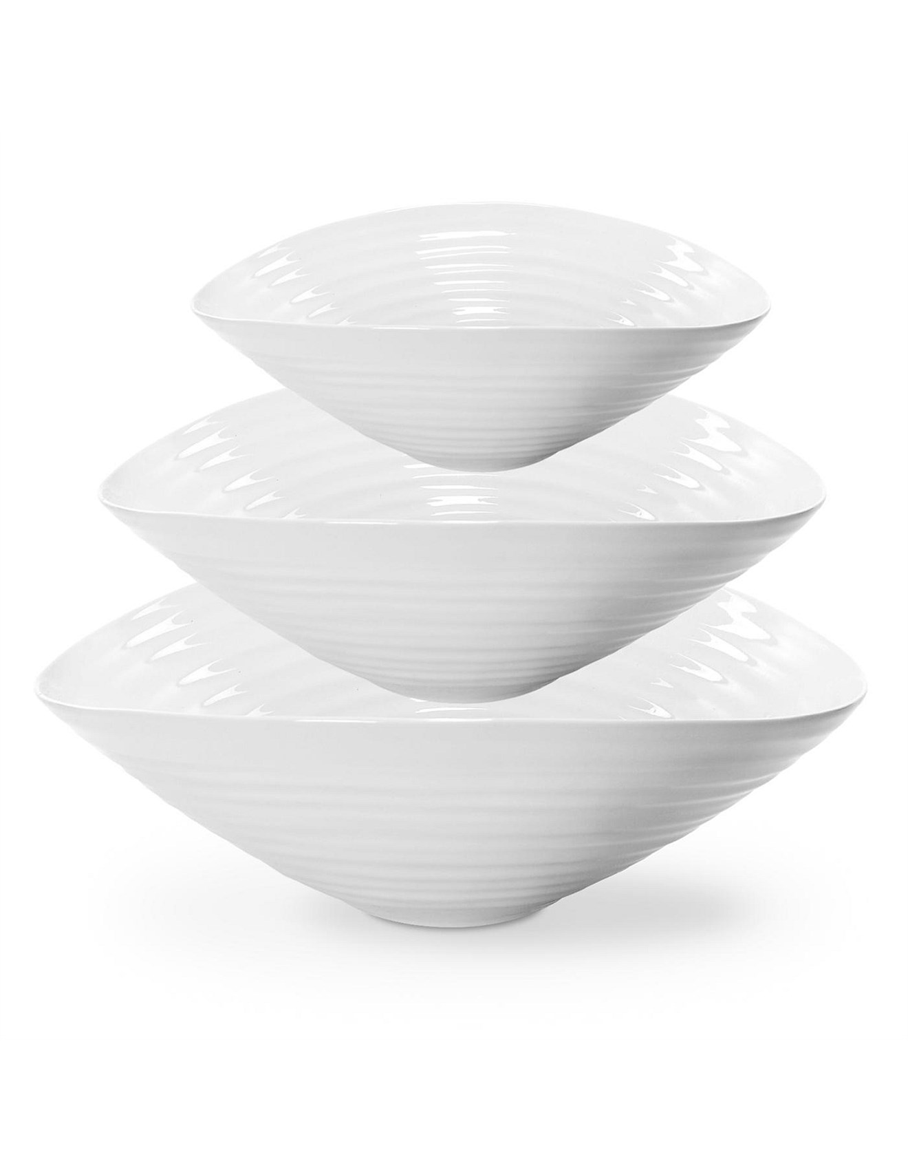 SOPHIE CONRAN SALAD BOWLS SET OF THREE