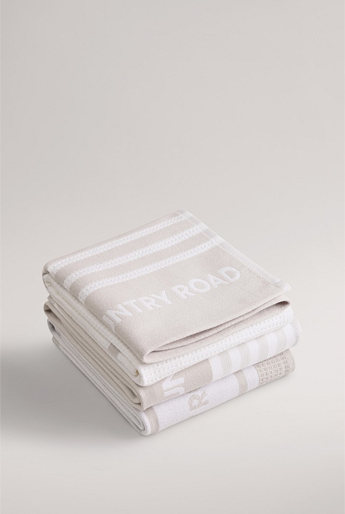 Aeri Australian Cotton Tea Towel Pack Of 3