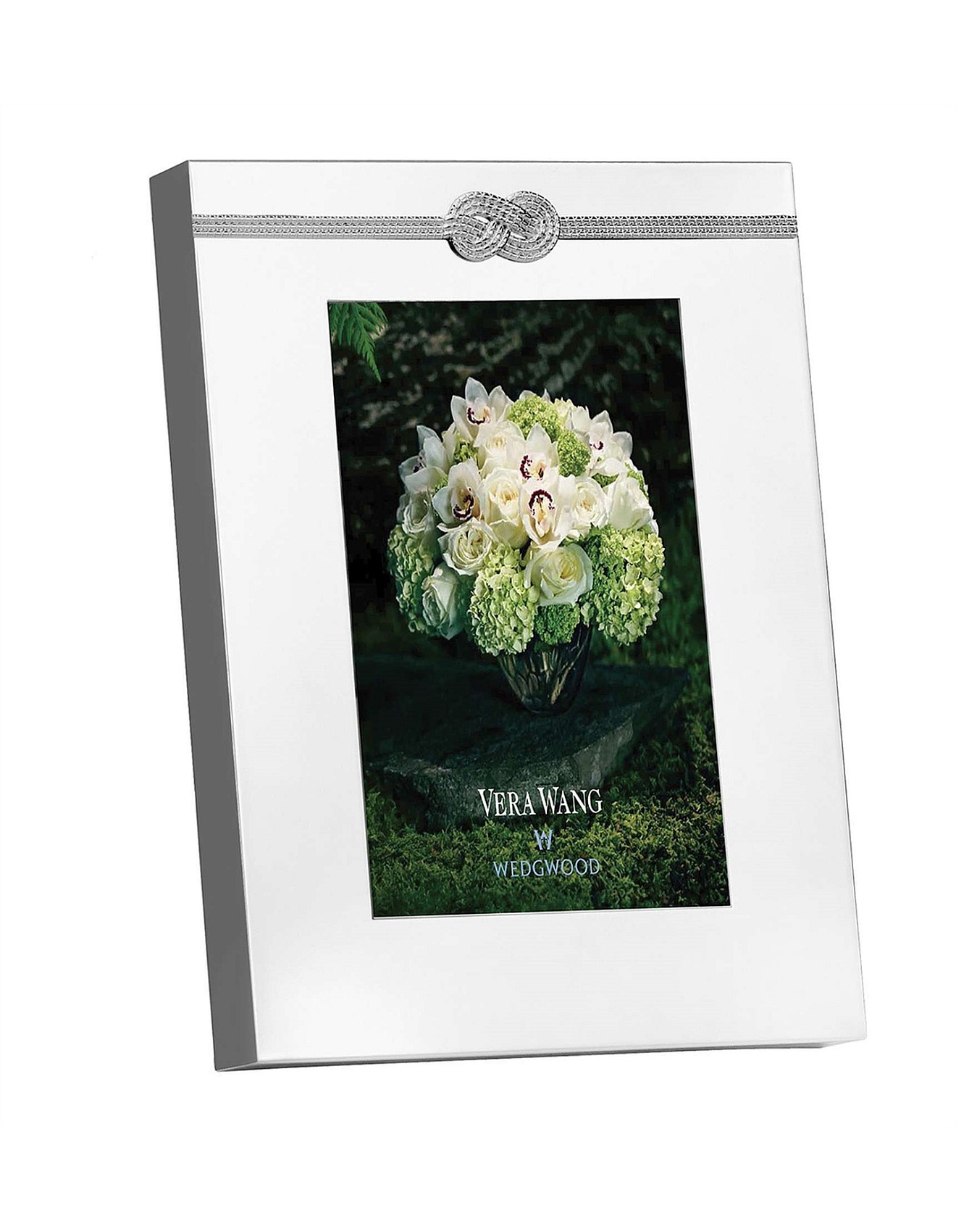 WEDGWOOD VERA WANG INFINITY SILVER FRAME 8X10"