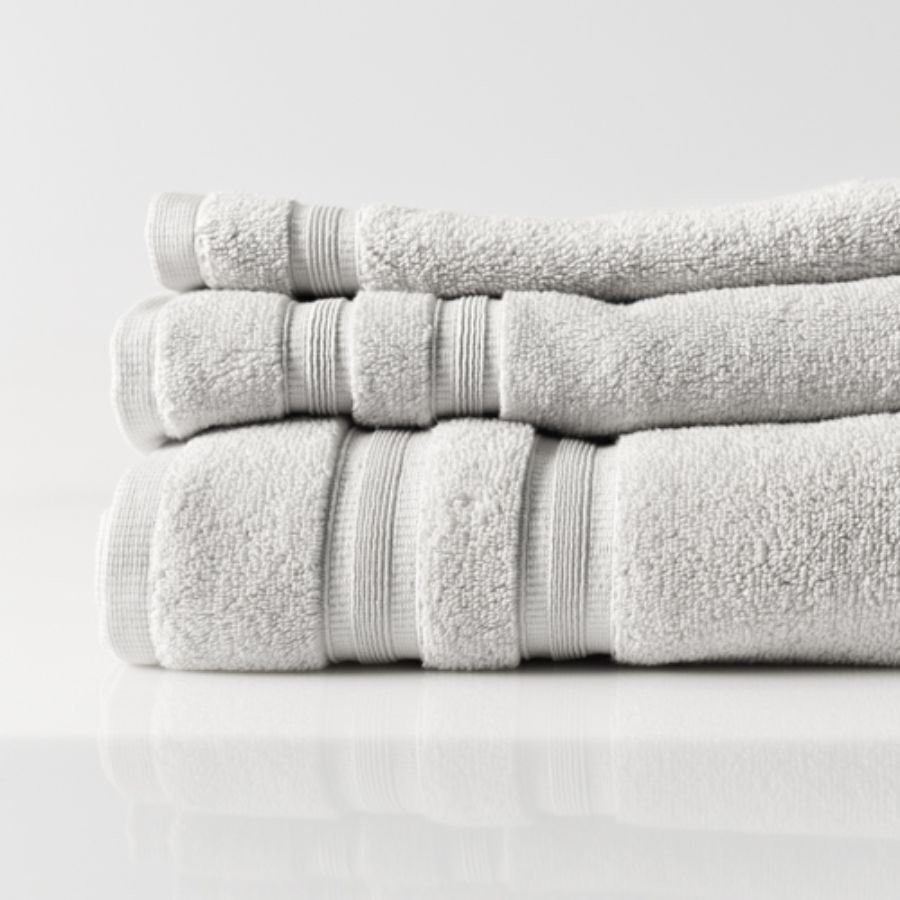 Cotton Towel Range Silver