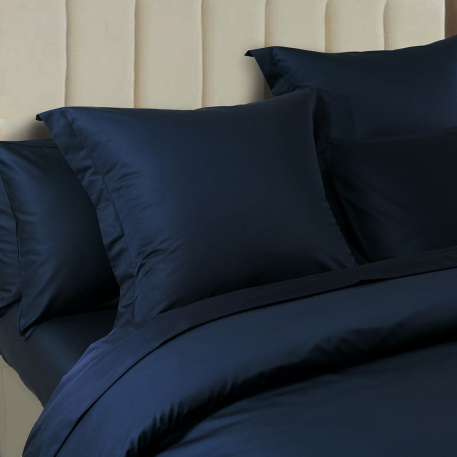 Soho 1000 Thread Count European Pillowcase Navy