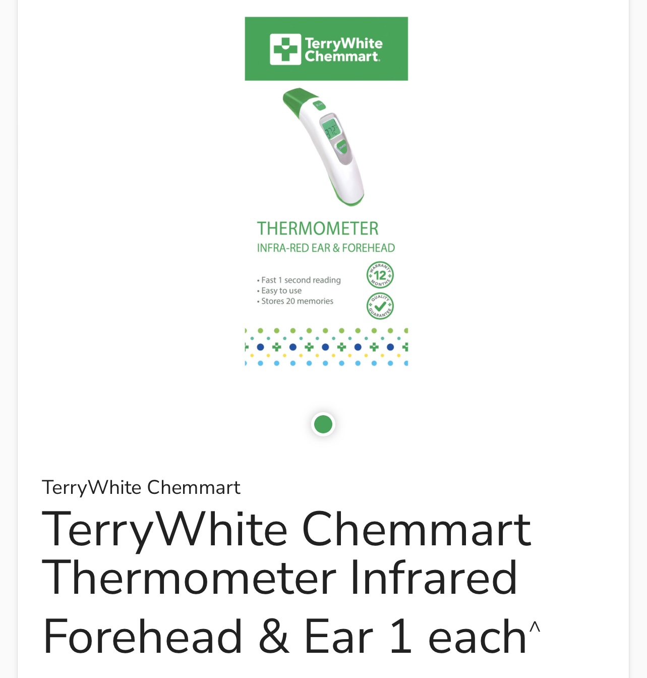 Head and ear thermometer