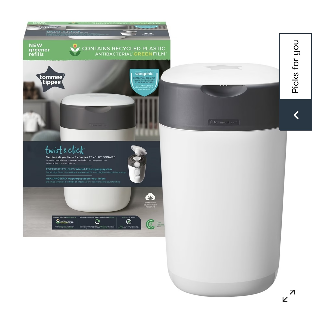 Tommee tippee twist bin