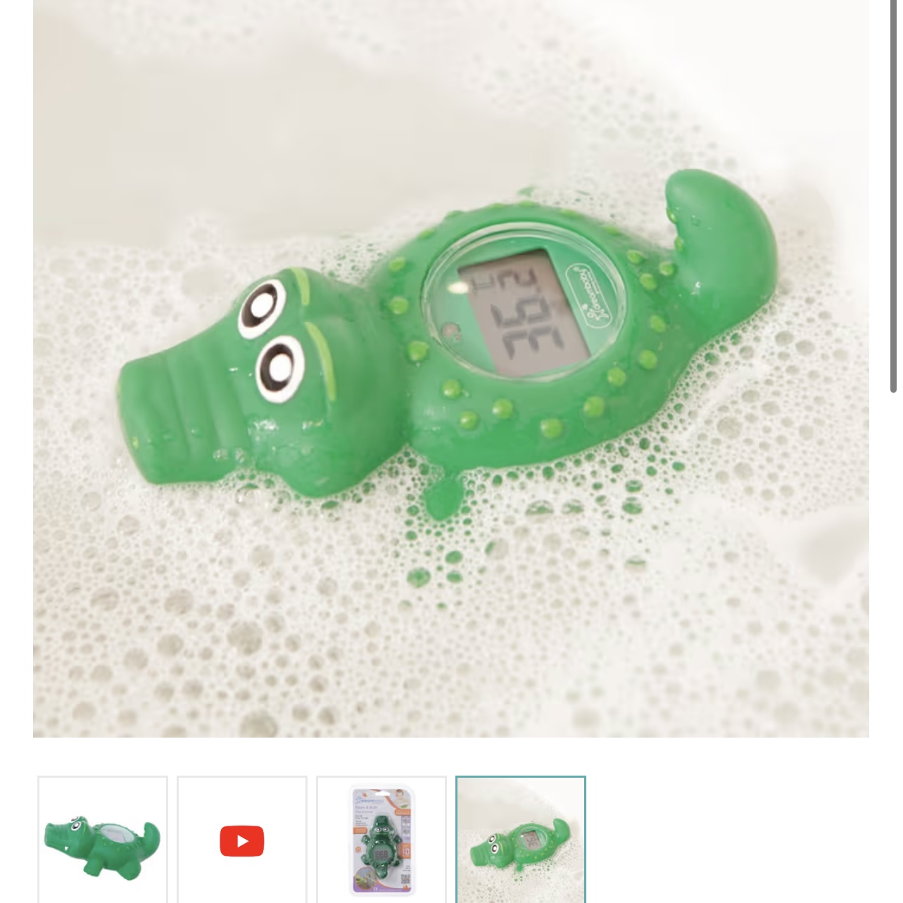 Croc bath thermometer