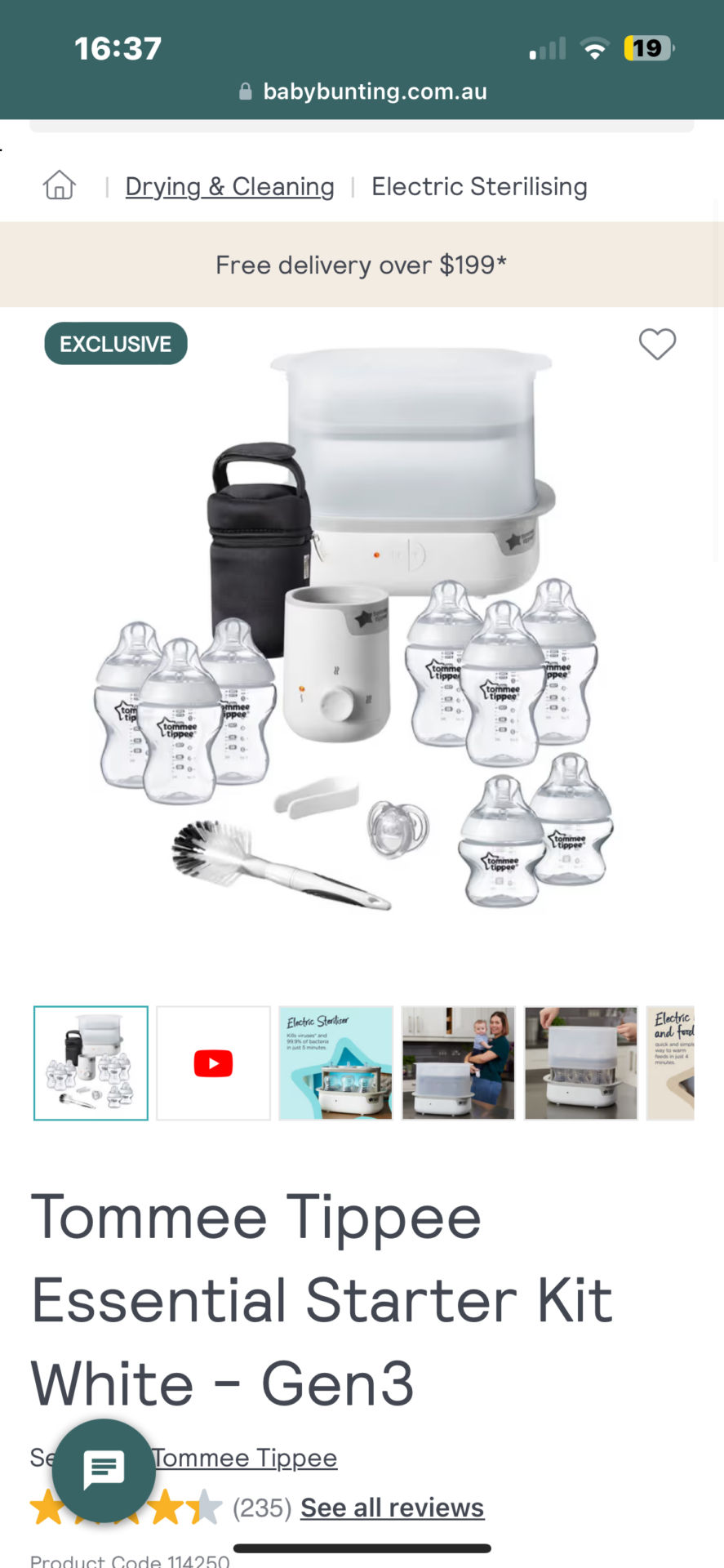 Bottle Warmer & Steriliser Kit