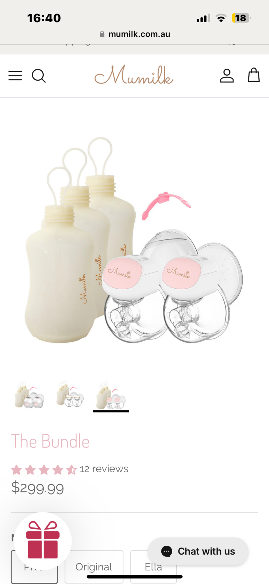 Hands free electric breast pump