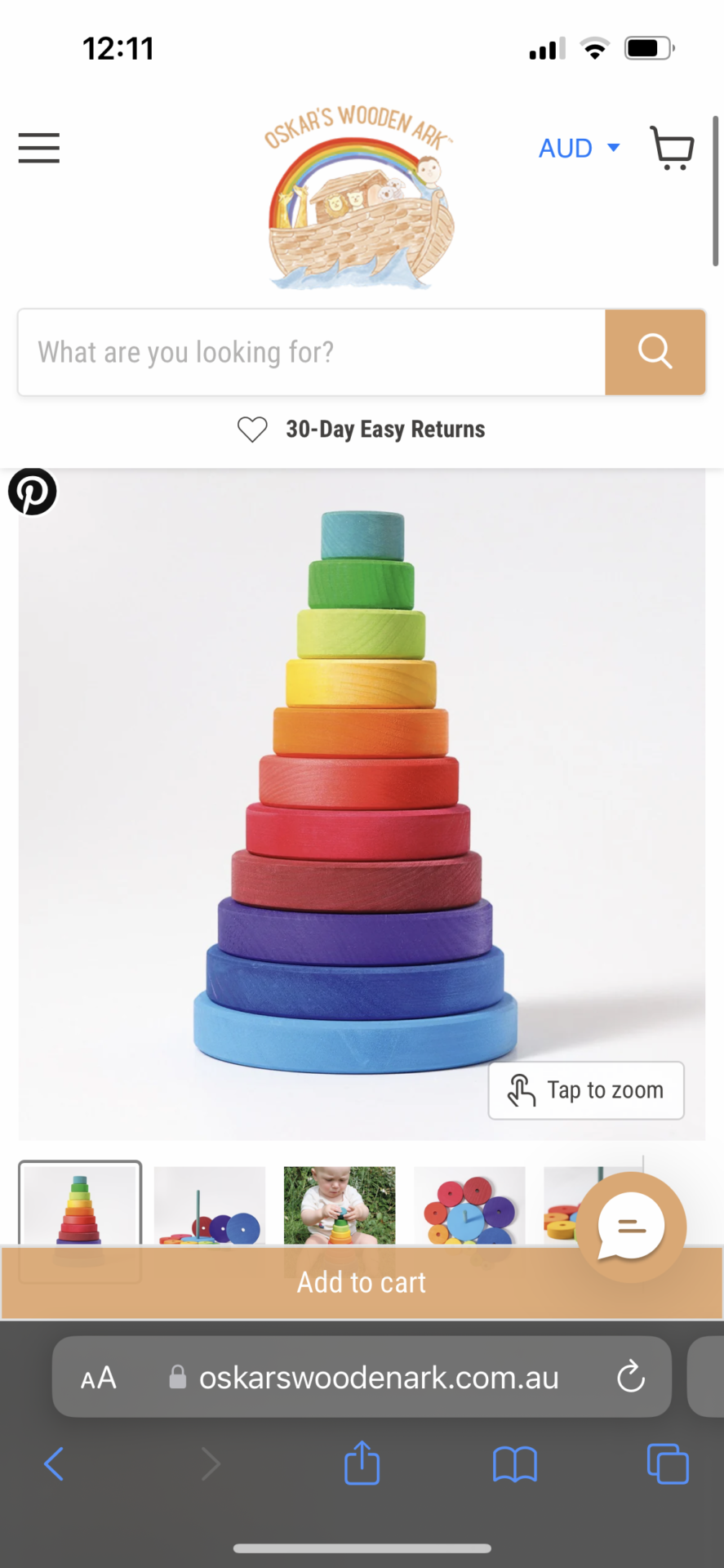 Rainbow stacker