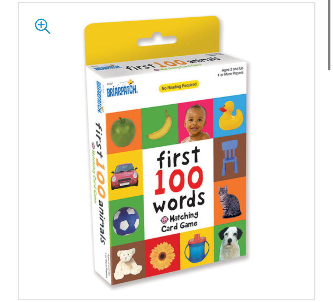 First words card game