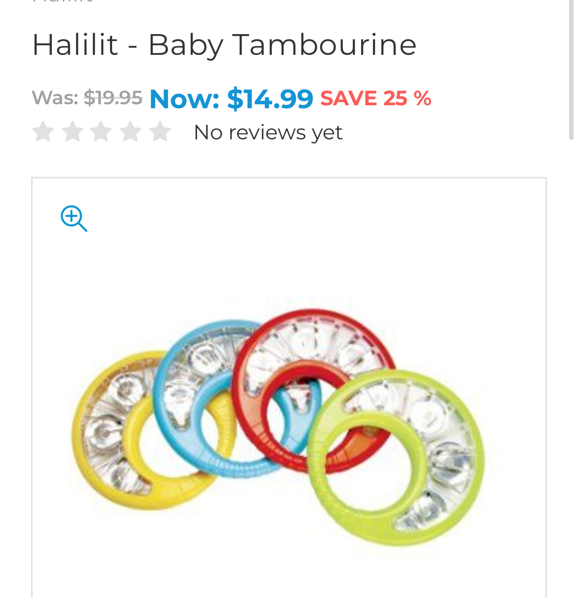 Baby tambourine