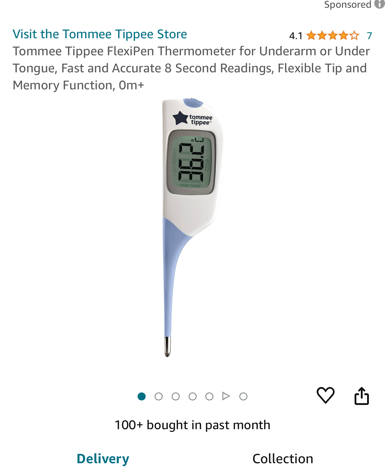 Underarm thermometer