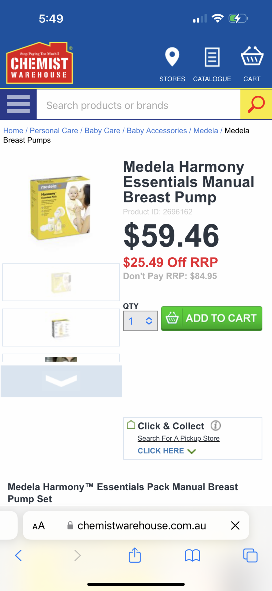 Manual medela breast pump