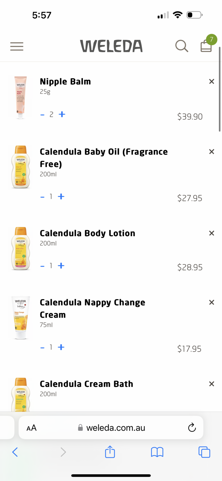 Weleda products