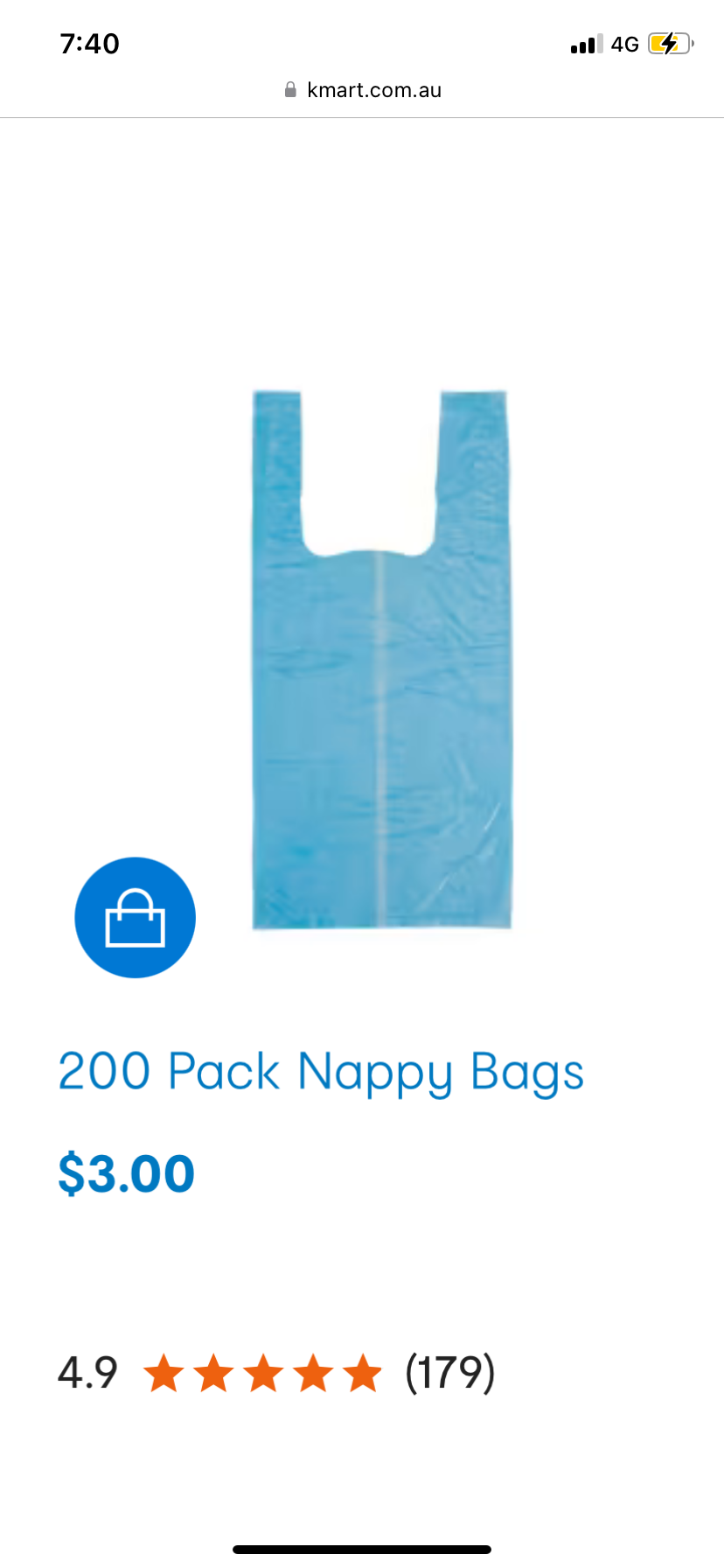 Nappy Bags (Kmart )