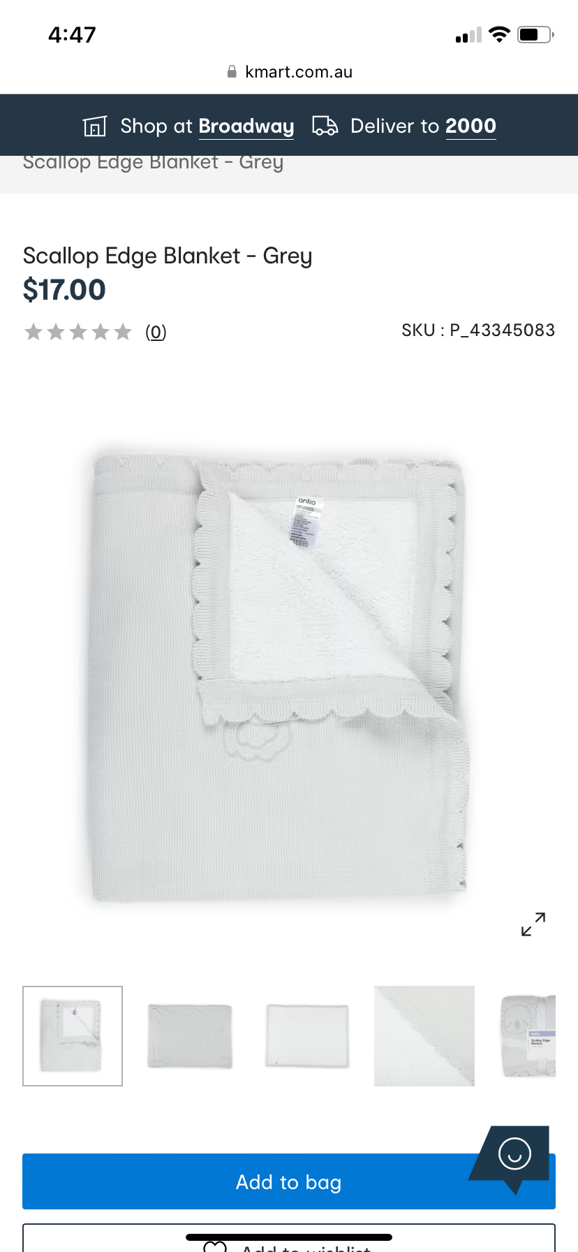 Pram Blankets  ( Kmart )