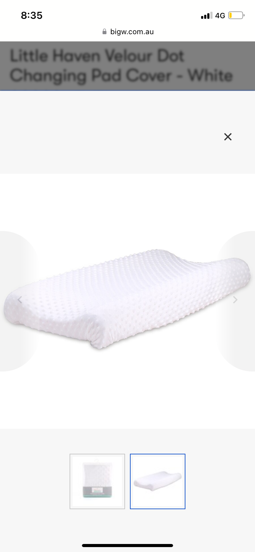 Changing Pad cover