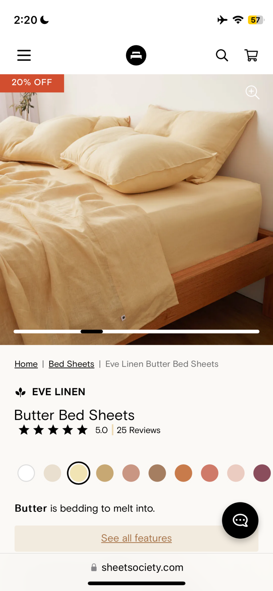 Bed sheets king