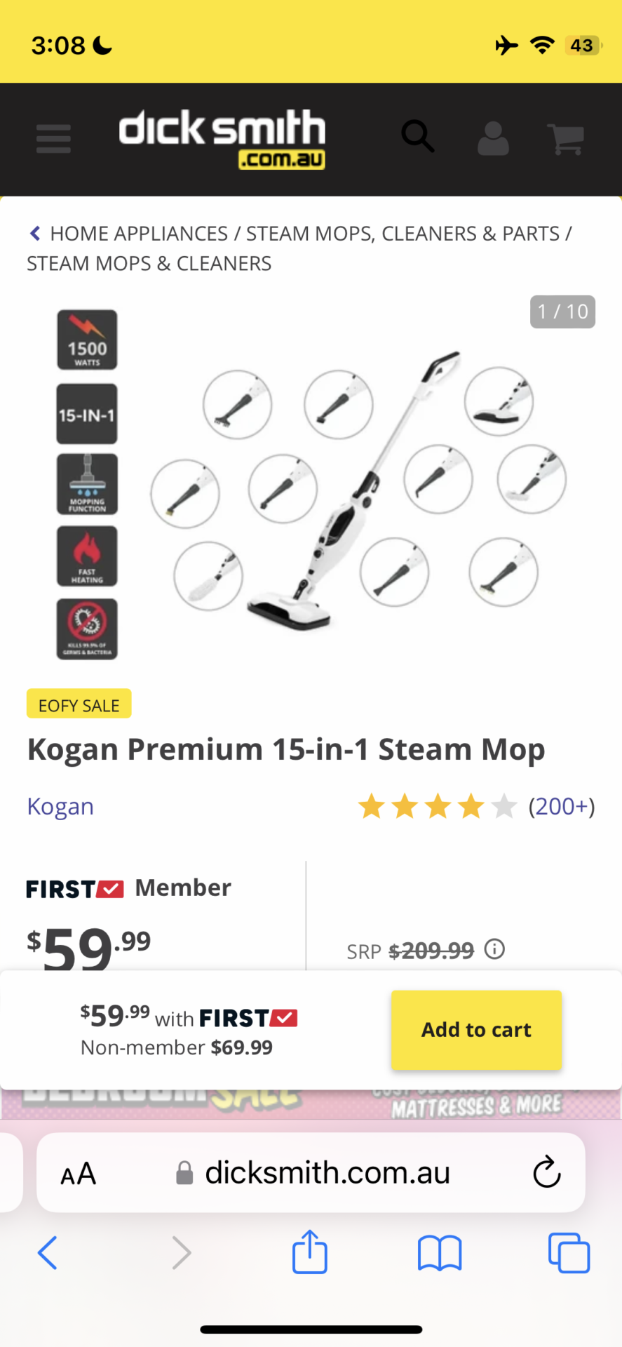 Steam mop