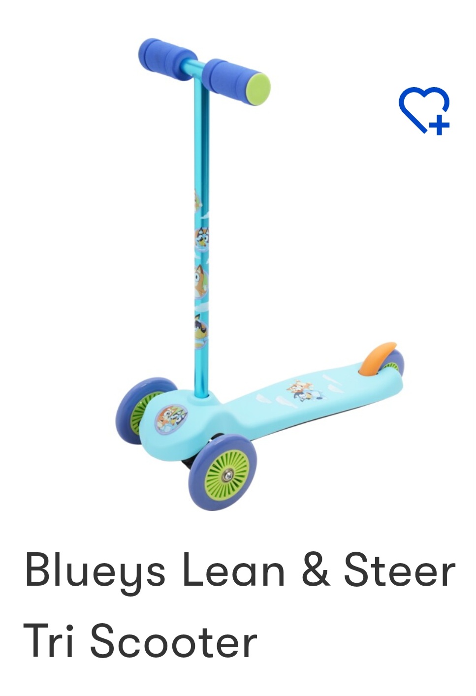 Bluey Lean & Steer Tri Scooter