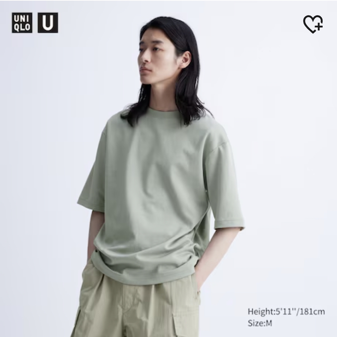 ✅️ Uniqlo AIRism Oversized Crew Neck T-Shirt