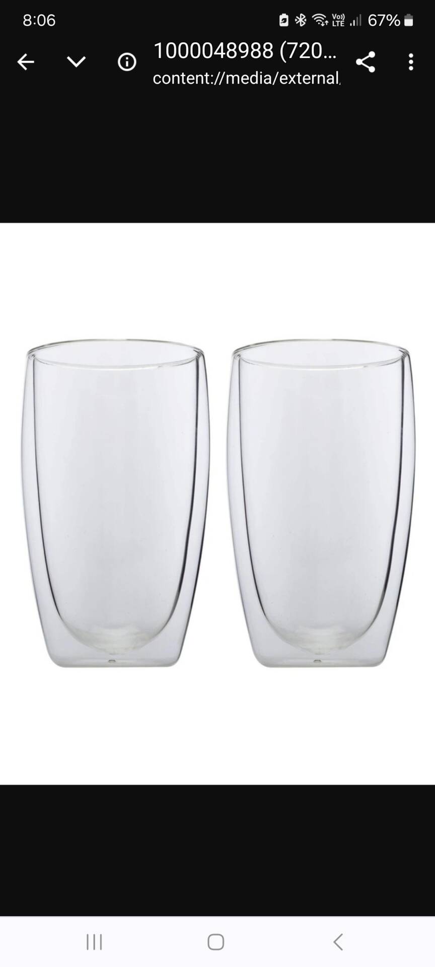 Maxwell & Williams Double Wall Cup Blend Set of 2 450ml in Clear