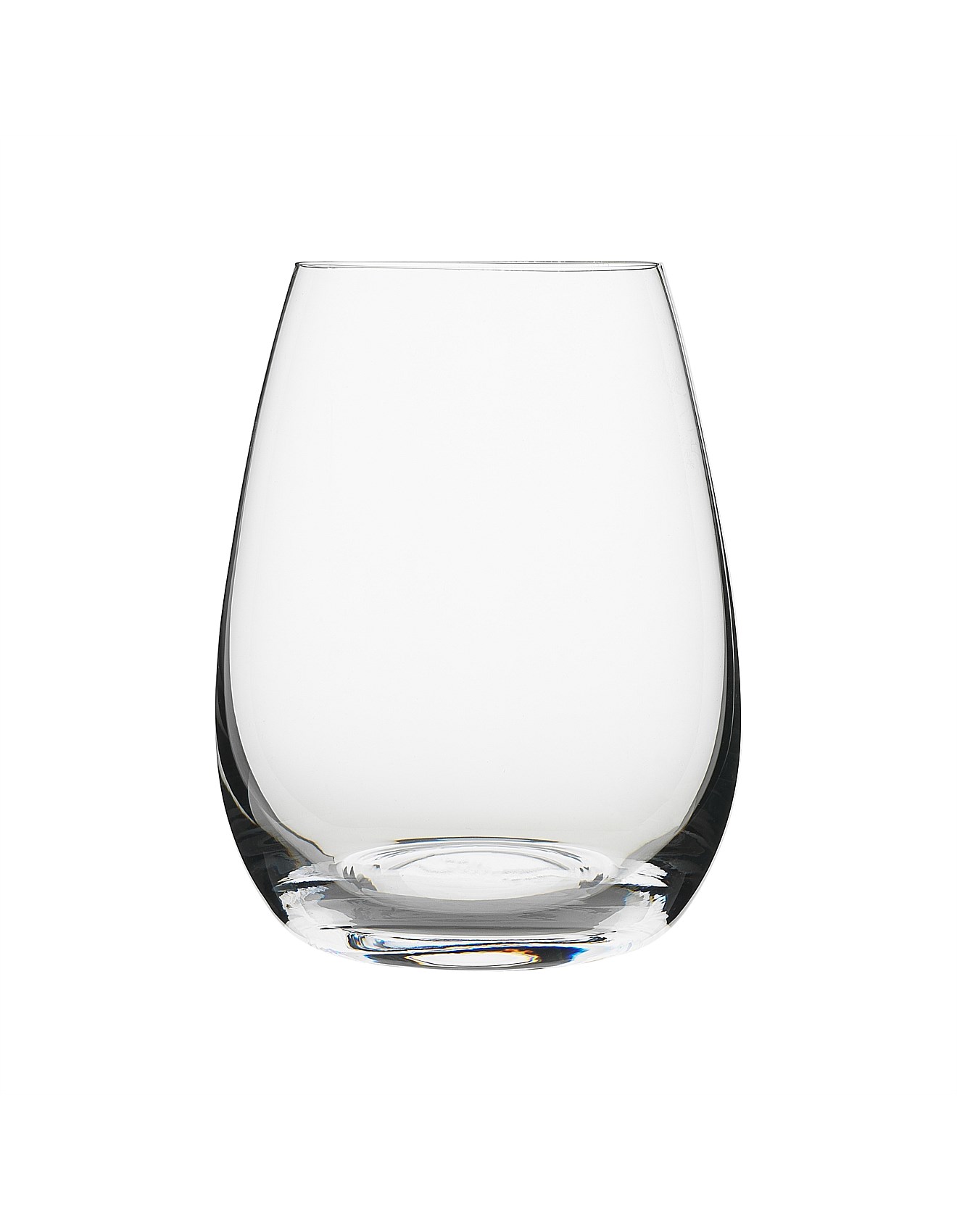 David Jones stemless wine glass set