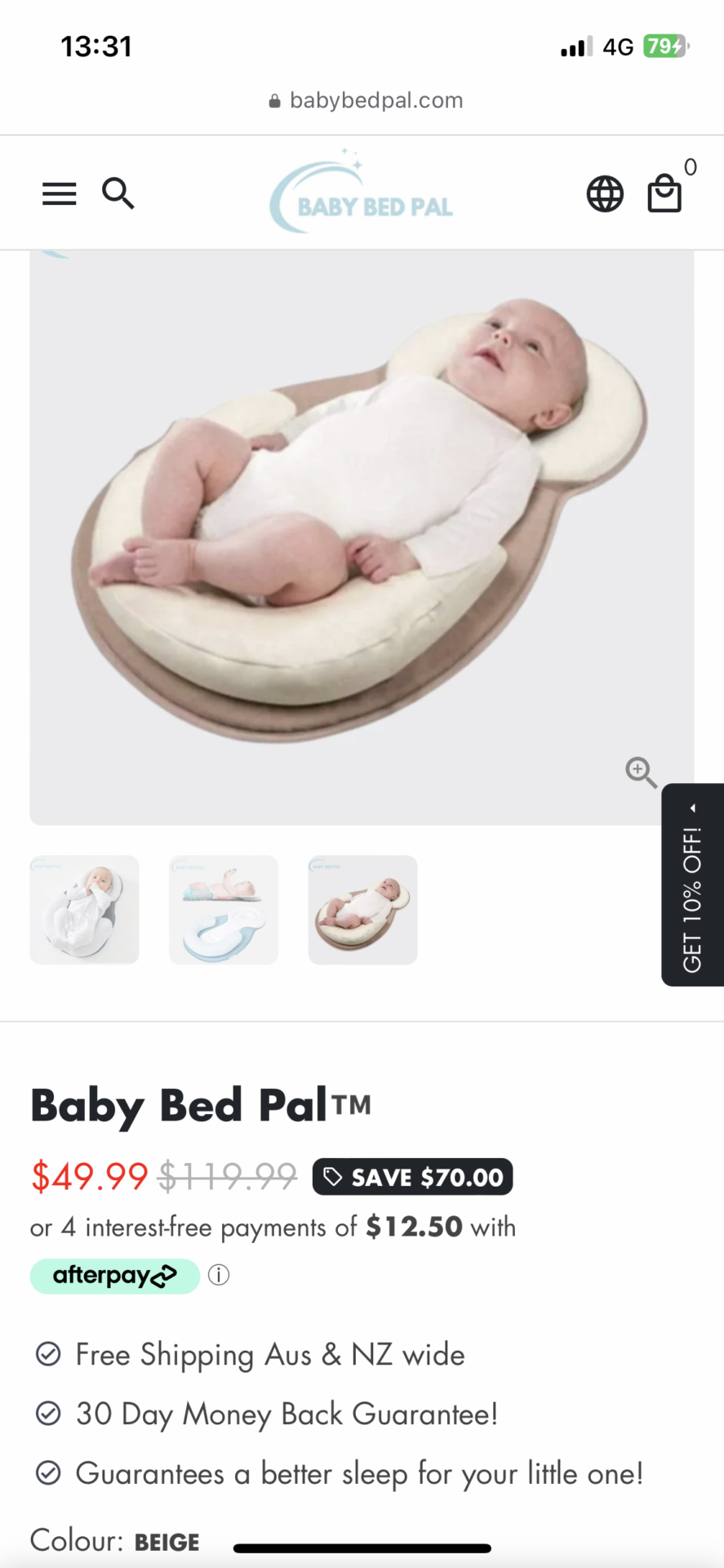 Baby bed pal