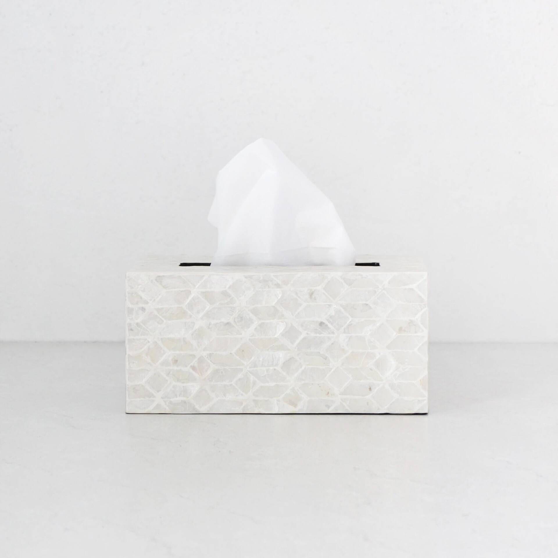 BELLE INLAY TISSUE BOX COVER | RECTANGLE