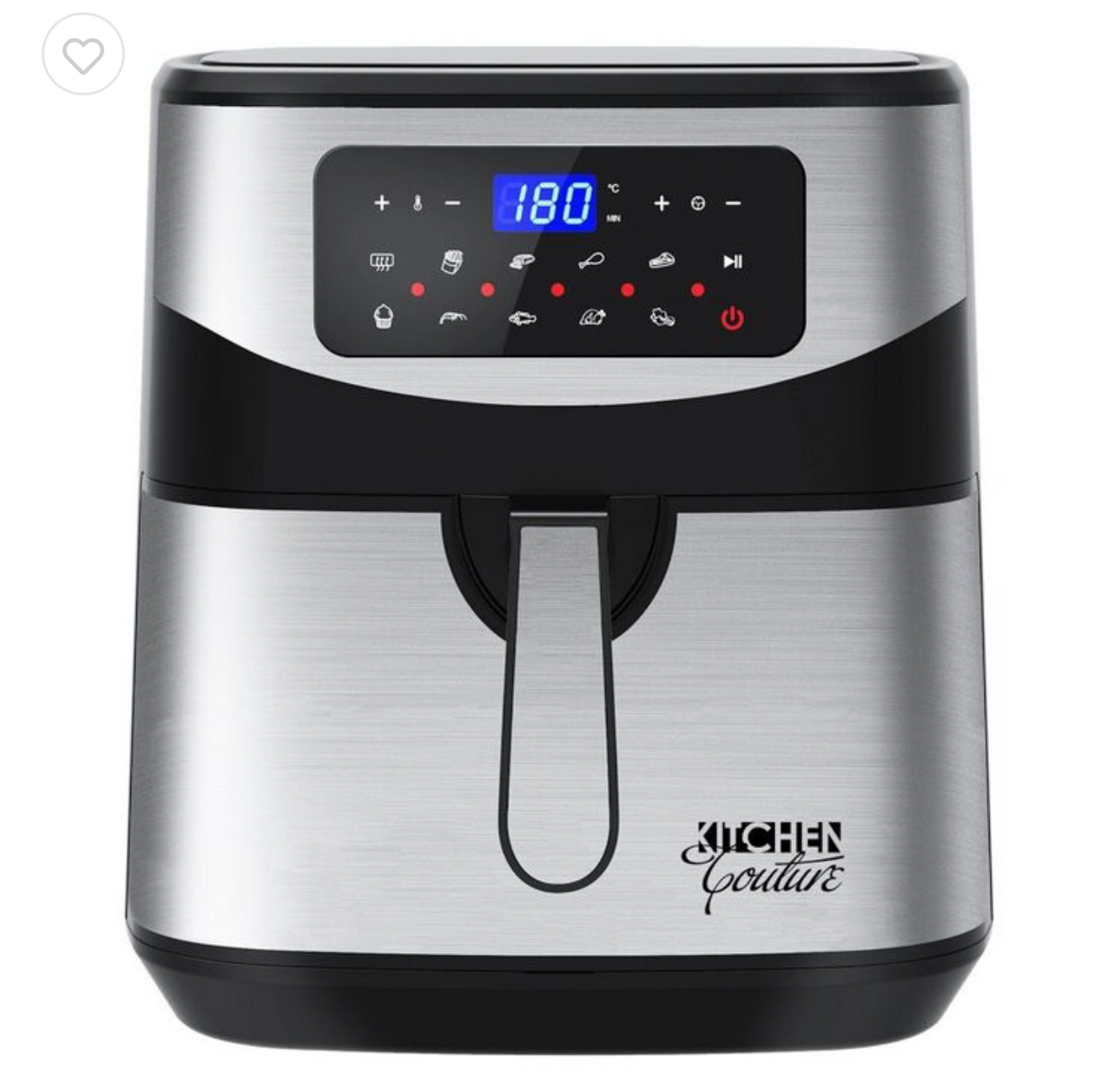 Kitchen Couture Digital Air Fryer Silver 12 L