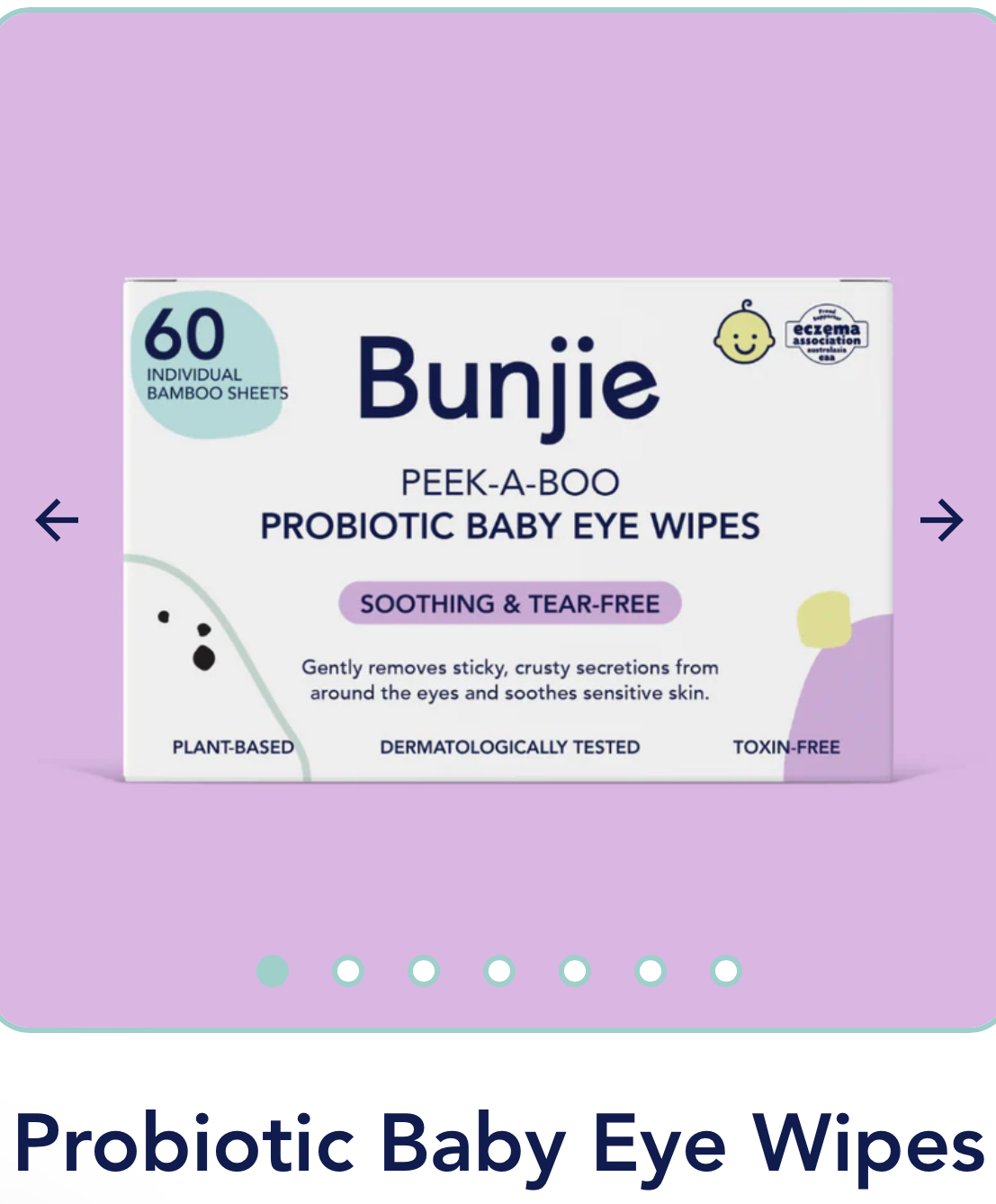 Probiotic Baby Eye Wipes