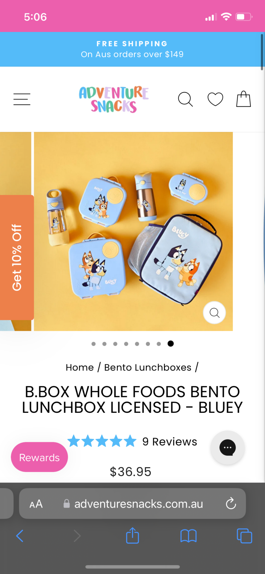 Lunch box and snack boxes