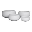 Lightweight Fibreglass Cement Lite Bowl Pot - White